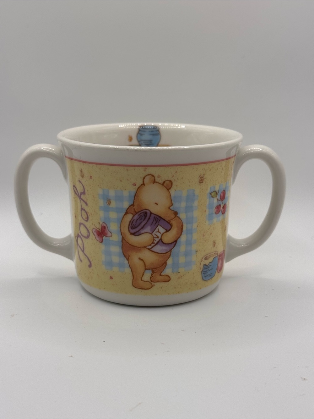 VTG ‘01 Royal Doulton Disney Winnie The Pooh & Eeyore Double-Handled Hug-a-Mug